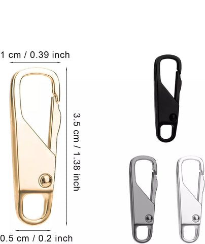 Zipper Slider Pull Fix Repair Replacement Puller - Instant Clip on Zipper Fix